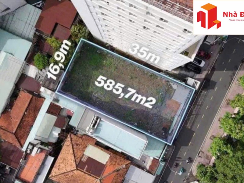 Quỹ đất Mặt tiền đường số 25 Kỳ Đồng, Quận 3 -  CTXD 2 hầm + 12 lầu Giá 330 Tỷ (16.9 x 35m)